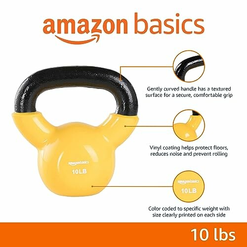 Amazon Basics Vinyl Kettlebell