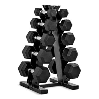 CAP Barbell Dumbbell Set with Rack